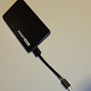 Pocket Juice Portable Charger Power Bank With Micro USB To USB-A Cable